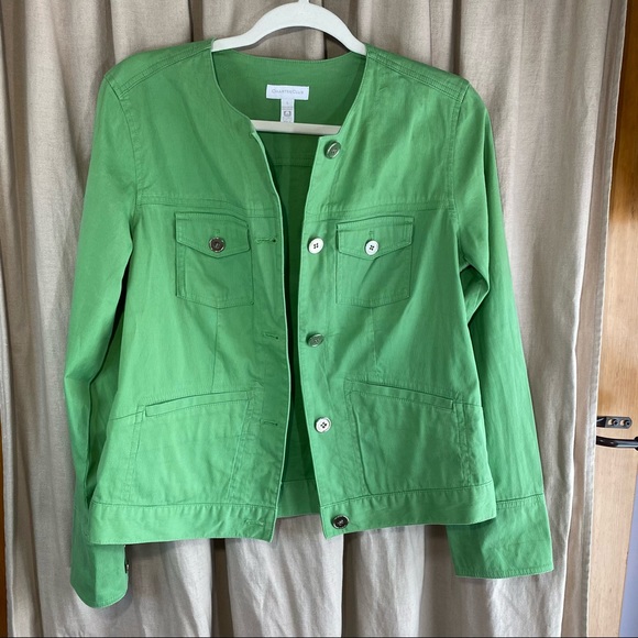 Charter Club Collarless Spring Jacket - Picture 7 of 13